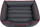 Shtrat për qen Hobbydog Comfort XXL, material codura, gri me të kuqe