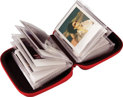Album fotosh Polaroid GO Pocket, i vogël, për printime Polaroid GO, i kuq