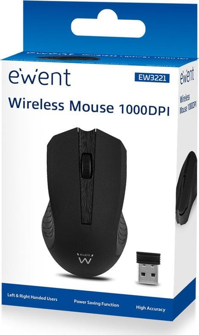 Maus wireless Ewent EW3221, optik 1200 dpi, 2.4 GHz, i zi