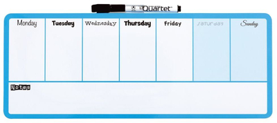 Неделен магнетен планер Acco Rexel JOY, 14x36cm, dry erase, сина