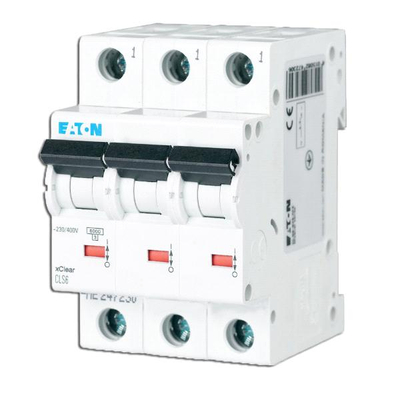 Ndërprerës në miniaturë Eaton, 400 V, 3 pole