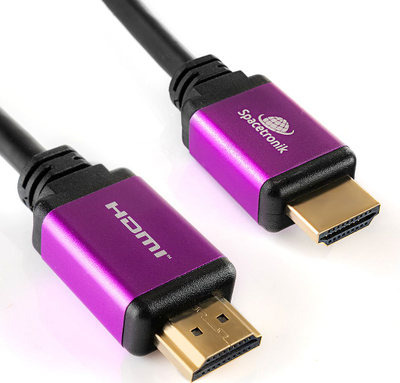 Kabllo HDMI Spacetronik SH-SPR015, 1.5m, 8K Ultra HD, e zezë