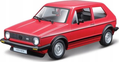 Makine Bburago Volkswagen Golf MK1 GTI 1979, e kuqe