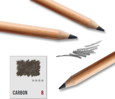 Laps për skica Conté à Paris Carbon B, karbon, trup druri natyral