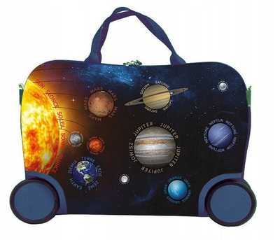Valixhe fëmijësh Ride On Solar System, ABS, me rrota, shumëngjyrëshe