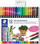 Markera me dy maje Staedtler Double-ended, set 18 ngjyra, rezistent ndaj ujit