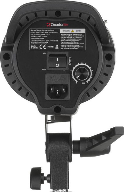 Lampë video LED Quadralite VideoLED 600, 5500K, CRI 96, e zezë