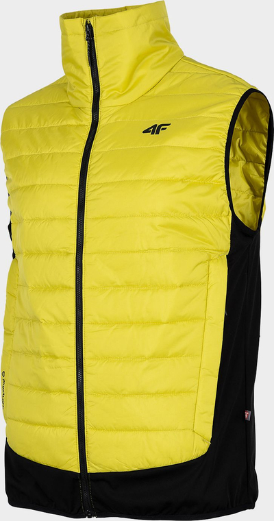 Jelek sportiv 4F Sporty Vest, i lehtë për stinët e ndërmjetme, me mbushje, i verdhë