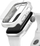 Mbulesë PanzerGlass UNIQ Nautic për Apple Watch 44mm, xham i temperum, IP68, e bardhë