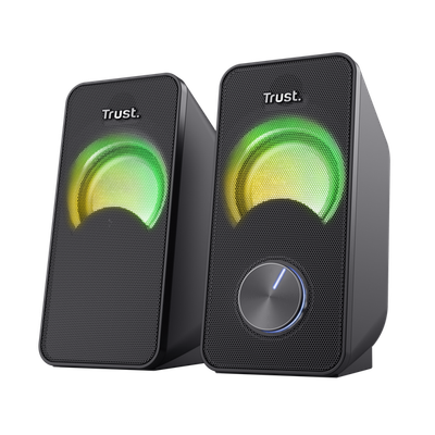 Set altoparlantësh Trust 2.0, Set Arys, RGB Compact, i zi