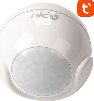 Senzor lëvizjeje Neo NAS-PD01W, PIR, WiFi TUYA, i bardhë