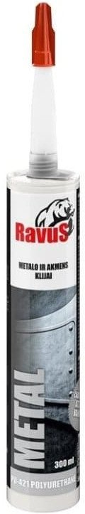 Ngjitës për hekur edhe gur Ravus Metal, 300 ml, mban nga -30°C në 80°C, i bardhë