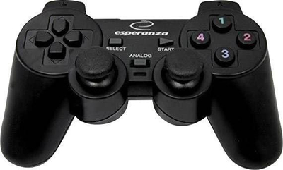 [OUTLET] Kontroller Esperanza Warrior, me kabllo, i zi / i kuq