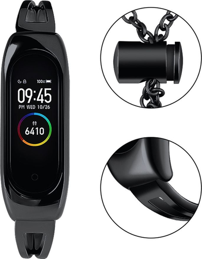 Rrip metalik Hurtel për Xiaomi Mi Band 3 4 5 6, çelik inoks, i zi
