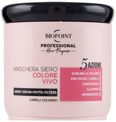 Maskë flokësh Biopoint Professional Hair Program Color Vivo, për flokë të lyer, 400ml
