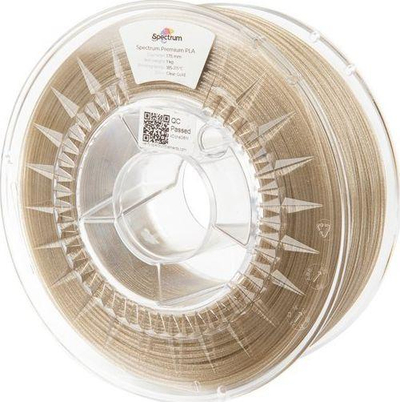 Filament 3D Spectrum PLA Glitter Clear Gold, 1.75mm, 1kg, ngjyrë ari e tejdukshme