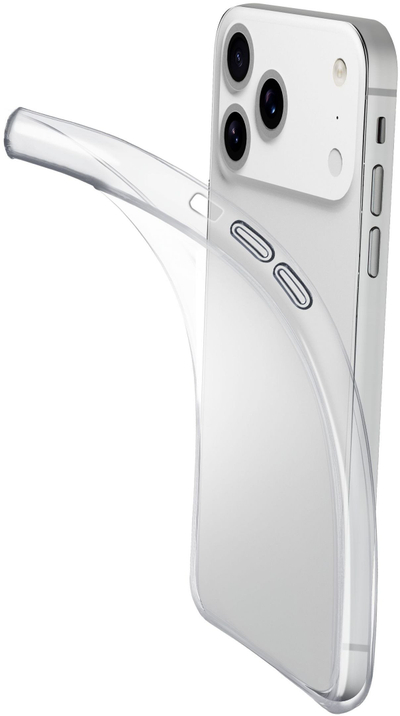 Kapak telefoni Cellularline Fine për iPhone 17 Pro Max, transparent