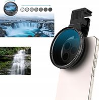 Filter fotografik Apexel ND2–ND400, 67mm, gri i rregullueshëm, universal