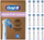 Koka furçe elektrike Oral B Sensitive Clean, set me 12 copë, të bardha