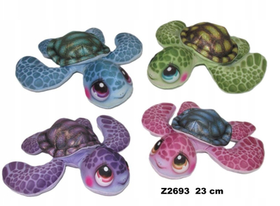 Lodër pelushi breshkë Turtle Z2693, 23cm, ngjyra të përziera