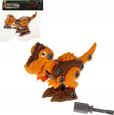 Lodër dinosaur për montim Adar 562165, PVC, 20x11x5.5 cm, me shumë ngjyra