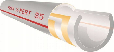 Tub ngrohje Roth X-Pert S5+ 17x2, 5 shtresa PERT EVOH, rrotull 200 m