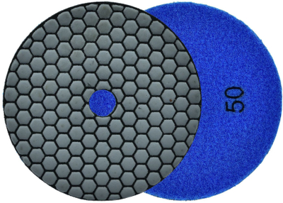 Disk bluarës Geko G78937, për pllaka qeramike, 125 mm, granulimi 50, gri