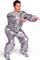 Kostum sauna MASTER Overall Exercise Suit, madhësia L, argjendtë