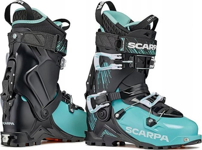 Çizme skitouring për goca Scarpa GEA 100, flex 100, nr 24.5, aqua me të zezë