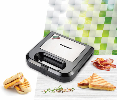 Tostier Heinner SM-K750BKS, 750W, pllaka jo ngjitëse, e zezë