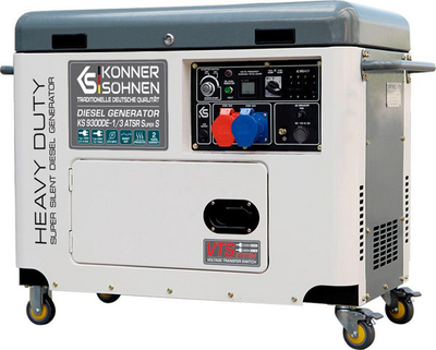 Дизел генератор Könner &amp; Söhnen KS 9300DE-1/3 ATSR, 7500 W 400 V, 6500 W 230 V