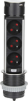 Prizë e fshehur ORNO OR-GM-9027, 3x230V, USB dhe USB-C, inox