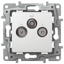 Legrand Niloe TV-RD-SAT Star Terminal, 1.5 dB, White