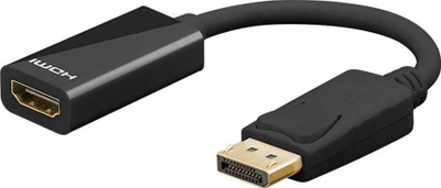 Адаптер DisplayPort во HDMI Goobay, 0.1m, 4K, црн