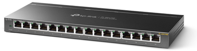 Мрежен свич TP-Link TL-SG116E, 16 гигабитни порти, unmanaged, метален
