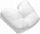 Jastëk ergonomik Ergonomic, 52x40x16.5 cm, antialergjik, i bardhë