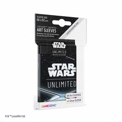 Mbështjellëse letra loje Gamegenic Star Wars Unlimited GGS15064ML, set 60 copë, e zezë