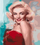 Set mozaik diamant 5D Marilyn Monroe, 40x30cm, shumëngjyrësh