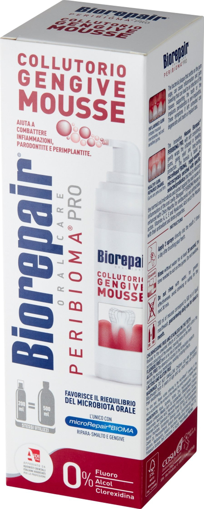 Shplarës goje Biorepair Peribioma Mousse, 200ml