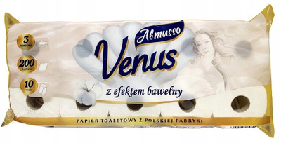 Letër tualeti Almusso Venus, 10 role, 3 shtresa