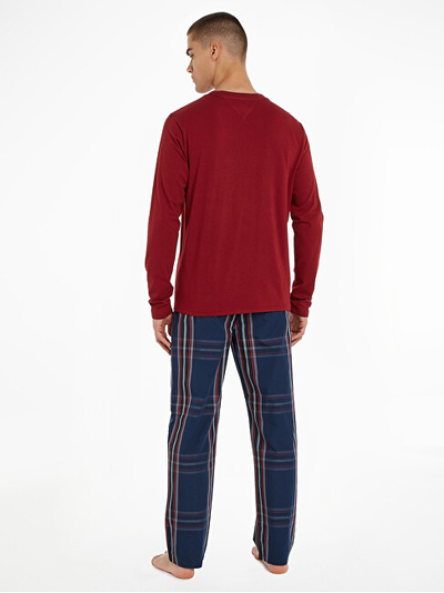 Set pizhame për meshkuj Tommy Hilfiger, të kuqe/kaltra të errëta
