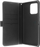Këllëf telefoni Insmat Flip Cover për Motorola Edge 40 Pro, lëkurë natyrale, me kapak e ndarje kartash, i zi