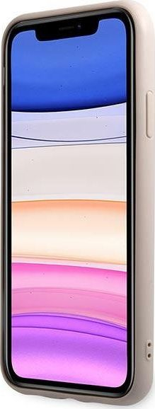 Kapak telefoni Guess 4G Stripe për iPhone 11, hardcase, rozë