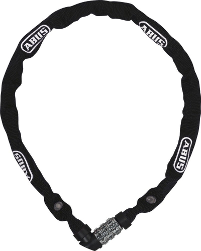 Kyç zinxhir biçiklete Abus 1200/110 Web, 110 cm, diametër 4 mm, i zi