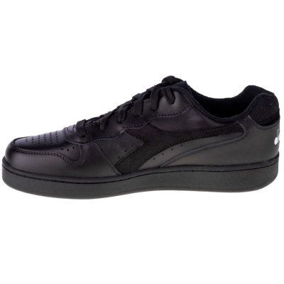 Патики Diadora Mi Basket Low, природна кожа, за мажи, црни