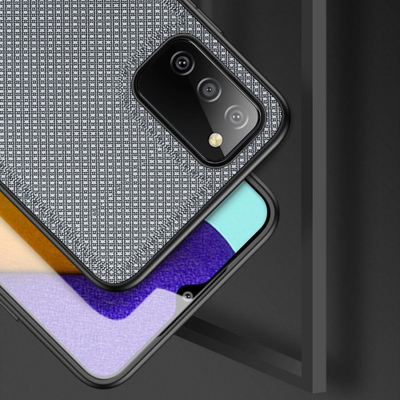Këllëf telefoni Dux Ducis Fino për Samsung Galaxy A03s, najlon, gri