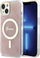 Kapak telefoni Guess IML 4G MagSafe për iPhone 15 14 13 6.1", rozë