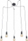 Llambë varëse TK Lighting Qualle 2685, 5 pika drite, E27, gri