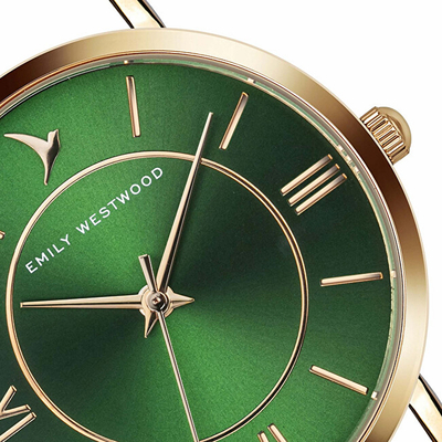 Orë për meshkuj Emily Westwood Green Sunray EGF-3218, artë rozë
