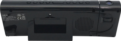 Радио будилник Akai ACR-3888, со проектор, црн